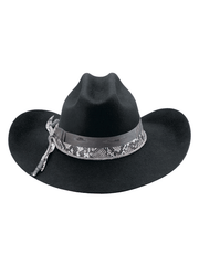 Bullhide TEXAS HOLD'EM 0872BL Premium Wool Hat Black back view. If you need any assistance with this item or the purchase of this item please call us at five six one seven four eight eight eight zero one Monday through Saturday 10:00a.m EST to 8:00 p.m EST