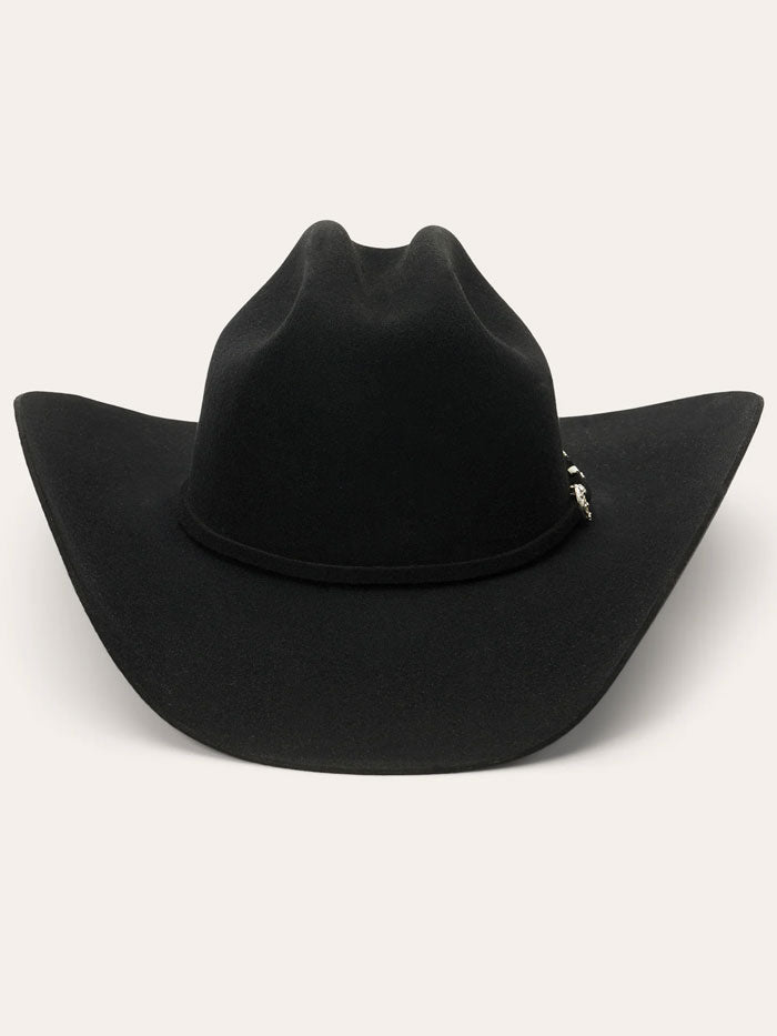 Stetson SBDNCN-724207 DUNCAN 4X Buffalo Felt Hat Black side / front view. If you need any assistance with this item or the purchase of this item please call us at five six one seven four eight eight eight zero one Monday through Saturday 10:00a.m EST to 8:00 p.m EST