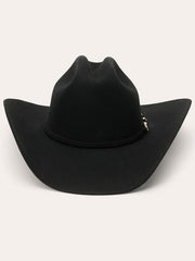 Stetson SBDNCN-724207 DUNCAN 4X Buffalo Felt Hat Black front view. If you need any assistance with this item or the purchase of this item please call us at five six one seven four eight eight eight zero one Monday through Saturday 10:00a.m EST to 8:00 p.m EST