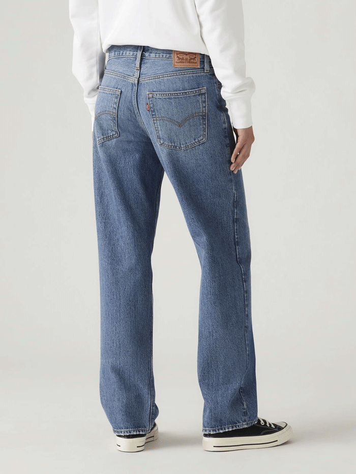 Levi's A35100037 Womens '94 Baggy Jeans Worn Memory front view. If you need any assistance with this item or the purchase of this item please call us at five six one seven four eight eight eight zero one Monday through Saturday 10:00a.m EST to 8:00 p.m EST

