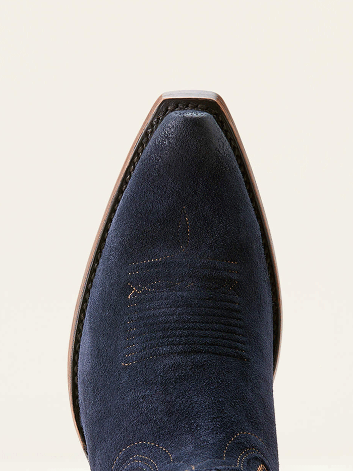 Ariat 10053793 Womens Jukebox Western Boot Polo Blue Suede front and side view. If you need any assistance with this item or the purchase of this item please call us at five six one seven four eight eight eight zero one Monday through Saturday 10:00a.m EST to 8:00 p.m EST

