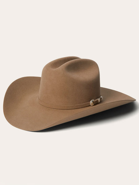 Stetson SFSHAS-7242E5 SHASTA 10X Premier Felt Western Hat Sahara side / front view. If you need any assistance with this item or the purchase of this item please call us at five six one seven four eight eight eight zero one Monday through Saturday 10:00a.m EST to 8:00 p.m EST