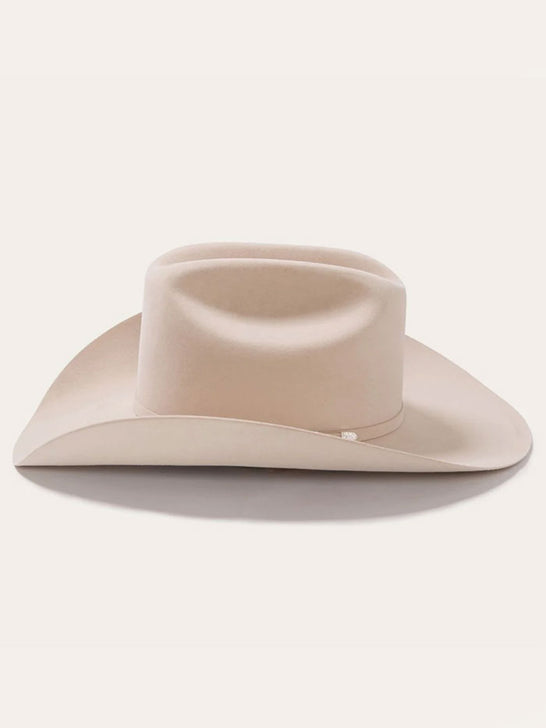 Stetson SFSHAS-754061 SHASTA 10X Premier Felt Western Hat Silverbelly left side view. If you need any assistance with this item or the purchase of this item please call us at five six one seven four eight eight eight zero one Monday through Saturday 10:00a.m EST to 8:00 p.m EST