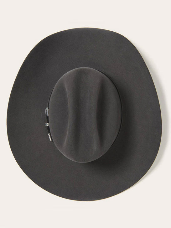 Stetson SFSKYL-754049 Skyline 6X Felt Hat Granite Grey view from above. If you need any assistance with this item or the purchase of this item please call us at five six one seven four eight eight eight zero one Monday through Saturday 10:00a.m EST to 8:00 p.m EST