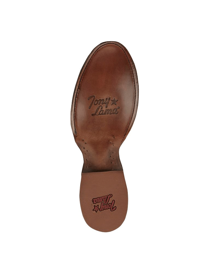 Tony Lama DR5260 Mens Tremaine Caiman Boot Cognac front view of pair. If you need any assistance with this item or the purchase of this item please call us at five six one seven four eight eight eight zero one Monday through Saturday 10:00a.m EST to 8:00 p.m EST

