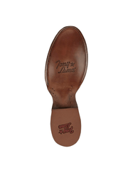 Tony Lama DR5260 Mens Tremaine Caiman Boot Cognac sole view. If you need any assistance with this item or the purchase of this item please call us at five six one seven four eight eight eight zero one Monday through Saturday 10:00a.m EST to 8:00 p.m EST
