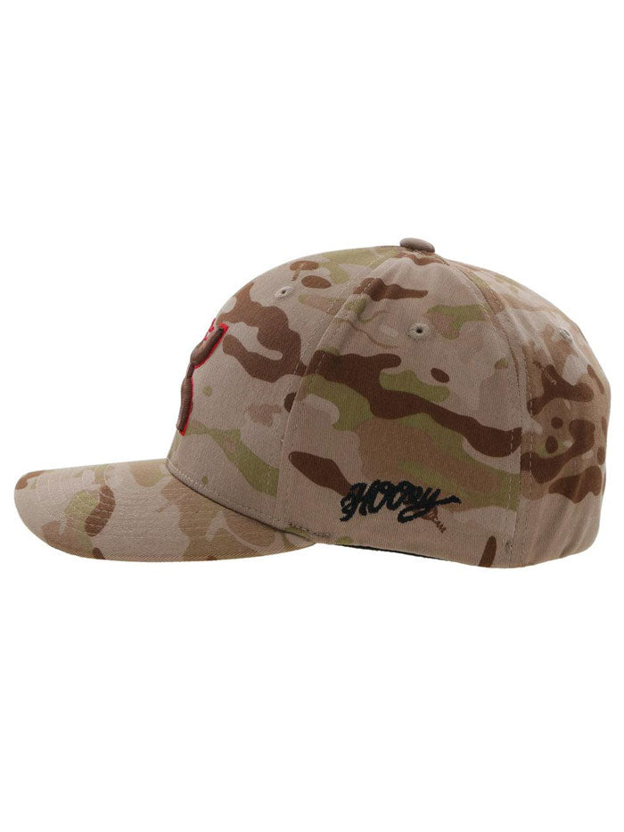 Hooey CK021-01 CHRIS KYLE Flexfit Hat Brown Camo side / front view. If you need any assistance with this item or the purchase of this item please call us at five six one seven four eight eight eight zero one Monday through Saturday 10:00a.m EST to 8:00 p.m EST