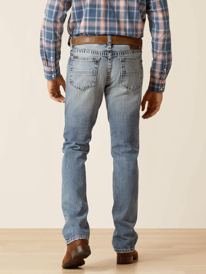 Ariat 10048251 Mens M8 Modern Stretch Grizzly Slim Jean Baltimore front view. If you need any assistance with this item or the purchase of this item please call us at five six one seven four eight eight eight zero one Monday through Saturday 10:00a.m EST to 8:00 p.m EST