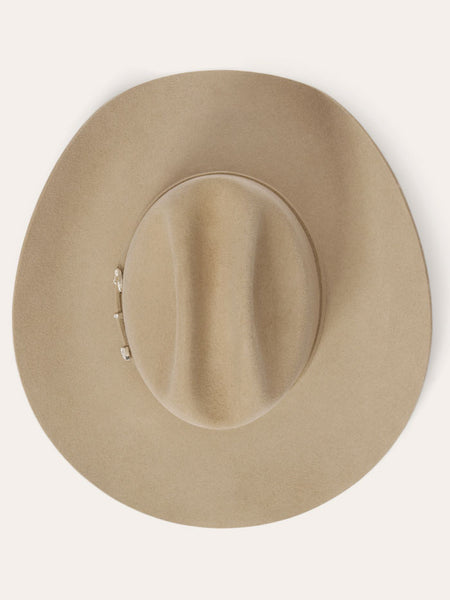 Stetson SBCRAL-754098 CORRAL 4X Buffalo Collection Felt Hat Silversand Tan view from above. If you need any assistance with this item or the purchase of this item please call us at five six one seven four eight eight eight zero one Monday through Saturday 10:00a.m EST to 8:00 p.m EST