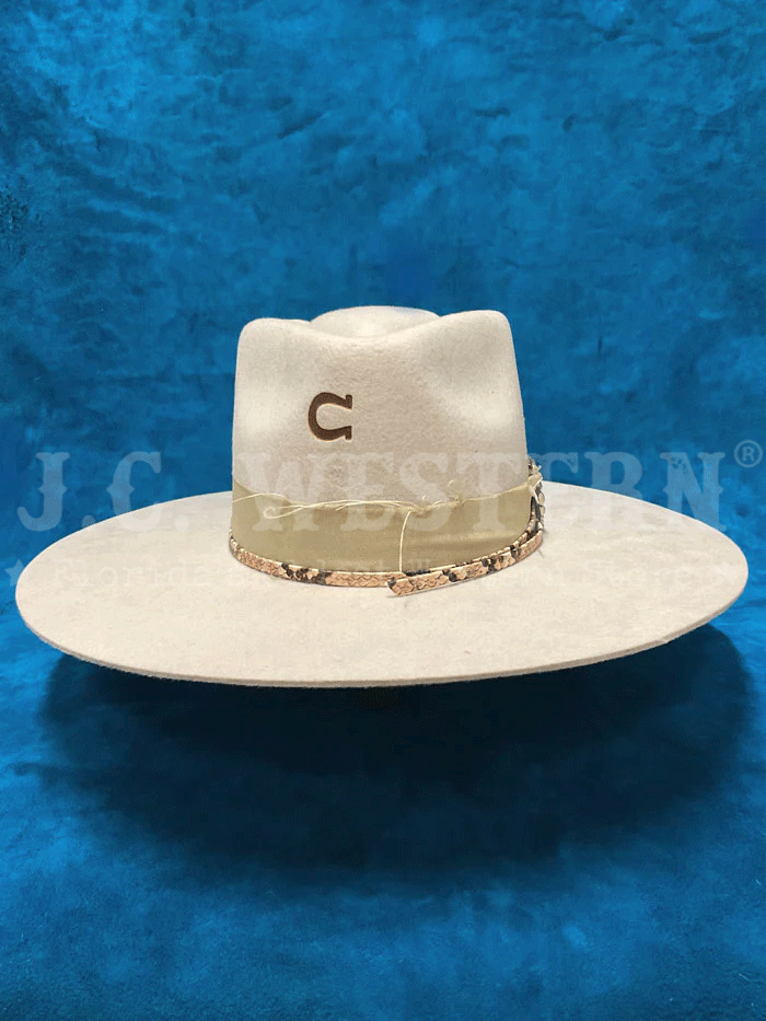 Charlie 1 Horse CWSPPO-034071 SPEAR POINT Hat Silver Belly side and front view. If you need any assistance with this item or the purchase of this item please call us at five six one seven four eight eight eight zero one Monday through Saturday 10:00a.m EST to 8:00 p.m EST