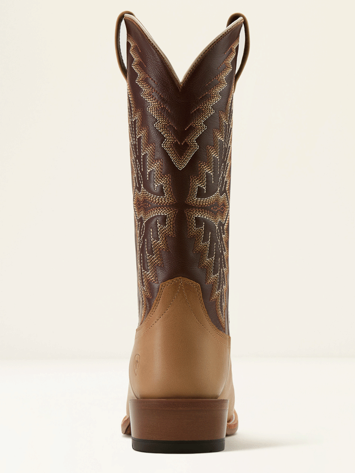 Ariat 10061217 Mens Futurity Showman Cowboy Boot Flaxen Tan front and side view. If you need any assistance with this item or the purchase of this item please call us at five six one seven four eight eight eight zero one Monday through Saturday 10:00a.m EST to 8:00 p.m EST