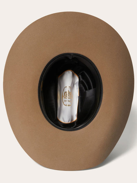 Stetson SFSHAS-7242E5 SHASTA 10X Premier Felt Western Hat Sahara inside view. If you need any assistance with this item or the purchase of this item please call us at five six one seven four eight eight eight zero one Monday through Saturday 10:00a.m EST to 8:00 p.m EST