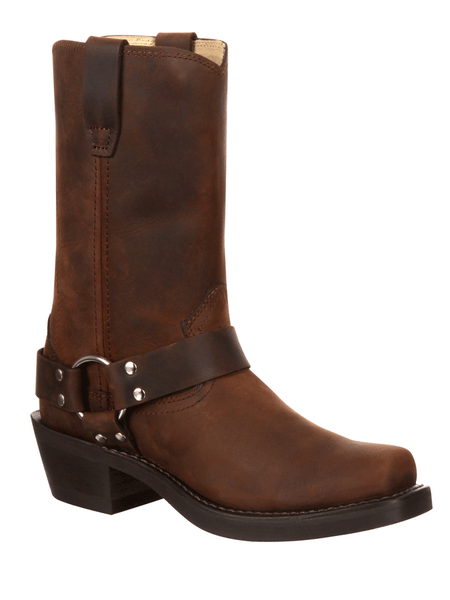 Durango DB594 Mens Harness Boot Brown front and side view. If you need any assistance with this item or the purchase of this item please call us at five six one seven four eight eight eight zero one Monday through Saturday 10:00a.m EST to 8:00 p.m EST