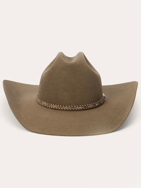 Stetson SFACST-9142B5 Acoustic 6X Cattleman Crown Felt Hat Driftwood front view. If you need any assistance with this item or the purchase of this item please call us at five six one seven four eight eight eight zero one Monday through Saturday 10:00a.m EST to 8:00 p.m EST