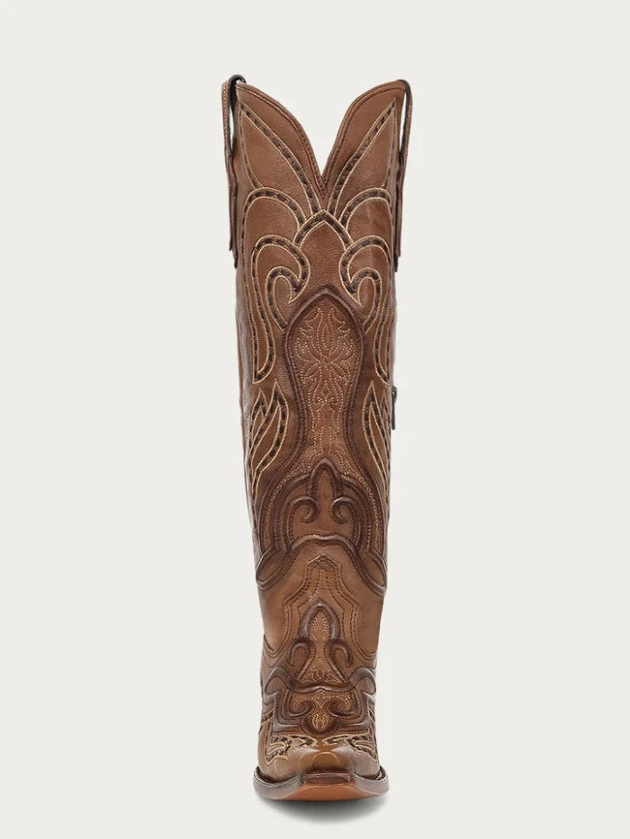 Corral Z5236 Ladies Embroidery Tall Top Snip Toe Boot Honey side / front view pair. If you need any assistance with this item or the purchase of this item please call us at five six one seven four eight eight eight zero one Monday through Saturday 10:00a.m EST to 8:00 p.m EST