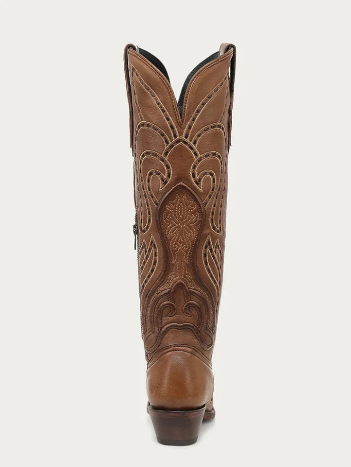 Corral Z5236 Ladies Embroidery Tall Top Snip Toe Boot Honey side / front view pair. If you need any assistance with this item or the purchase of this item please call us at five six one seven four eight eight eight zero one Monday through Saturday 10:00a.m EST to 8:00 p.m EST