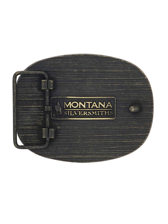 Montana Silversmiths A902 Gadsden Snake Heritage Attitude Buckle Black and Bronze front view. If you need any assistance with this item or the purchase of this item please call us at five six one seven four eight eight eight zero one Monday through Saturday 10:00a.m EST to 8:00 p.m EST
