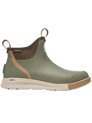 Xtratuf ADSM300 Mens Ankle Deck Sport Boot Olive side view. If you need any assistance with this item or the purchase of this item please call us at five six one seven four eight eight eight zero one Monday through Saturday 10:00a.m EST to 8:00 p.m EST