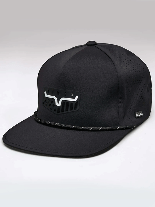 Kimes Ranch ANTHEM Hat Black side / front view. If you need any assistance with this item or the purchase of this item please call us at five six one seven four eight eight eight zero one Monday through Saturday 10:00a.m EST to 8:00 p.m EST