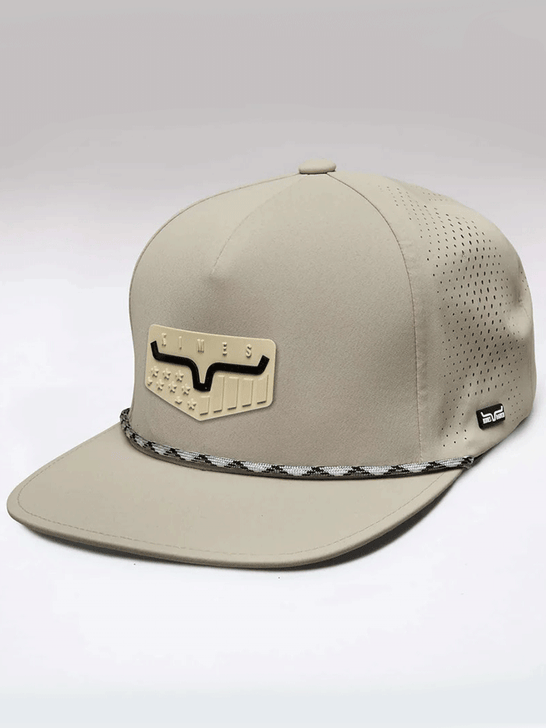 Kimes Ranch ANTHEM Hat Khaki side / front view. If you need any assistance with this item or the purchase of this item please call us at five six one seven four eight eight eight zero one Monday through Saturday 10:00a.m EST to 8:00 p.m EST