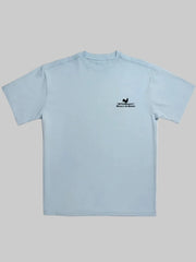 Beach & Barn SURF N TURF Short Sleeve T-Shirt Chambray front view. If you need any assistance with this item or the purchase of this item please call us at five six one seven four eight eight eight zero one Monday through Saturday 10:00a.m EST to 8:00 p.m EST