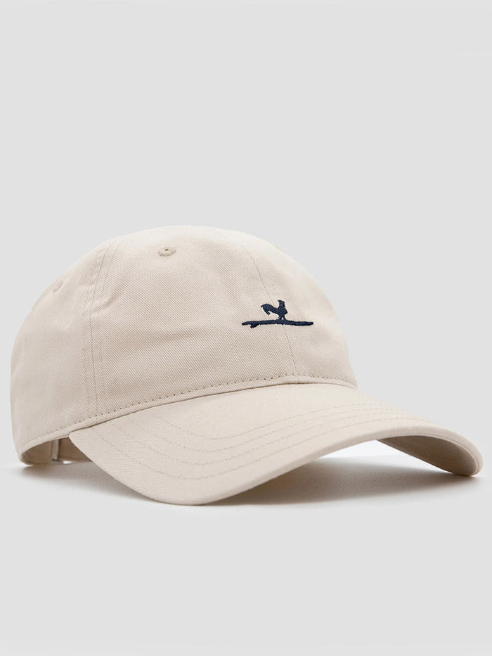 Beach & Barn SURFING ROOSTER CLASSIC ICON Snapback Hat Stone front view. If you need any assistance with this item or the purchase of this item please call us at five six one seven four eight eight eight zero one Monday through Saturday 10:00a.m EST to 8:00 p.m EST