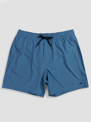 Beach & Barn HIGH NOON-LN Mens Swim Trunk Light Navy front view. If you need any assistance with this item or the purchase of this item please call us at five six one seven four eight eight eight zero one Monday through Saturday 10:00a.m EST to 8:00 p.m EST
