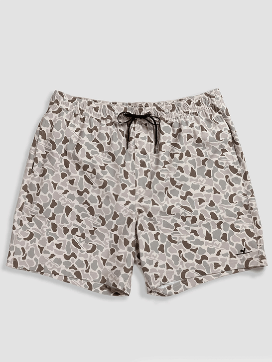 Beach & Barn WOODLANDS-ST Mens Swim Trunk Granite front view. If you need any assistance with this item or the purchase of this item please call us at five six one seven four eight eight eight zero one Monday through Saturday 10:00a.m EST to 8:00 p.m EST