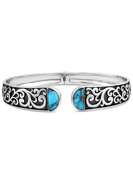 Montana Silversmiths BC6025 Womens Heavenly Waters Bracelet Silver front view. If you need any assistance with this item or the purchase of this item please call us at five six one seven four eight eight eight zero one Monday through Saturday 10:00a.m EST to 8:00 p.m EST