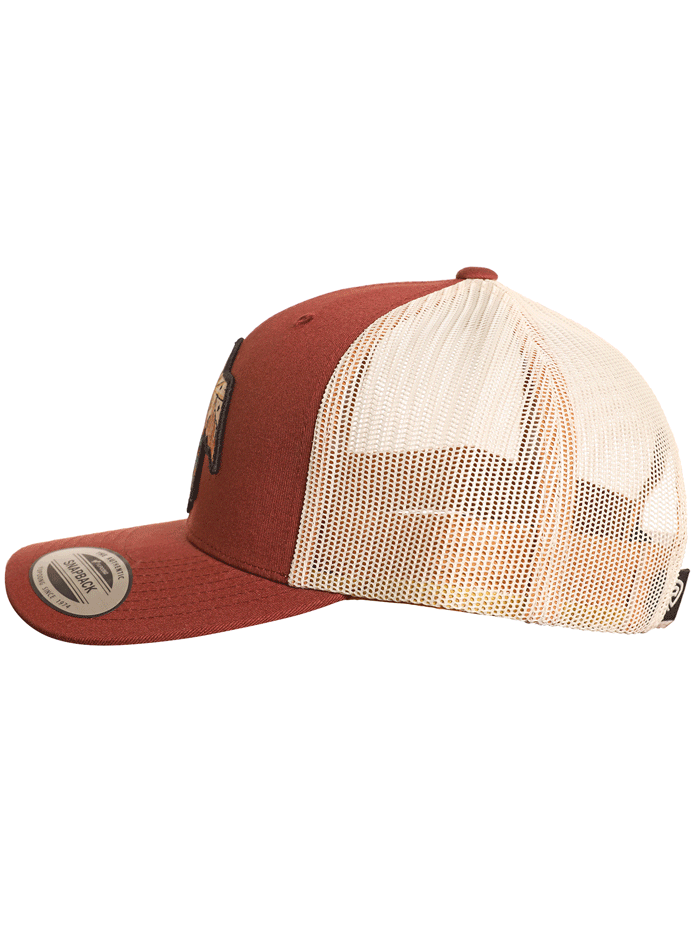 Rock & Roll Denim BU40X05076 Rock & Roll Mesh Back Cap Rust front view. If you need any assistance with this item or the purchase of this item please call us at five six one seven four eight eight eight zero one Monday through Saturday 10:00a.m EST to 8:00 p.m EST