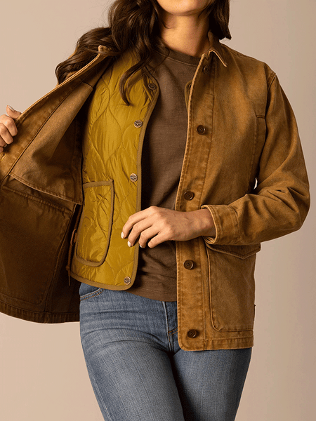 Kimes Ranch BLAKE Womens Field Coat WW Brown vest view. If you need any assistance with this item or the purchase of this item please call us at five six one seven four eight eight eight zero one Monday through Saturday 10:00a.m EST to 8:00 p.m EST