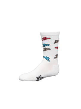 Boot Doctor 0421305 Kids Crew COWBOY HATS Socks White front view. If you need any assistance with this item or the purchase of this item please call us at five six one seven four eight eight eight zero one Monday through Saturday 10:00a.m EST to 8:00 p.m EST
