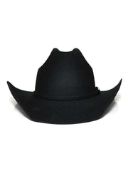 Bullhide KINGMAN JR 0646BL Kids Premium Wool Western Hat Black front view. If you need any assistance with this item or the purchase of this item please call us at five six one seven four eight eight eight zero one Monday through Saturday 10:00a.m EST to 8:00 p.m EST
