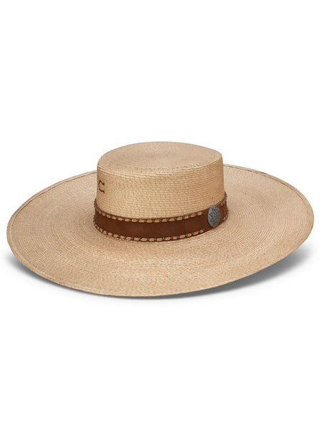 Charlie 1 Horse CSVAQA-0250COS0 VAQUERA Fashion Palm Hat Copper side / front view. If you need any assistance with this item or the purchase of this item please call us at five six one seven four eight eight eight zero one Monday through Saturday 10:00a.m EST to 8:00 p.m EST