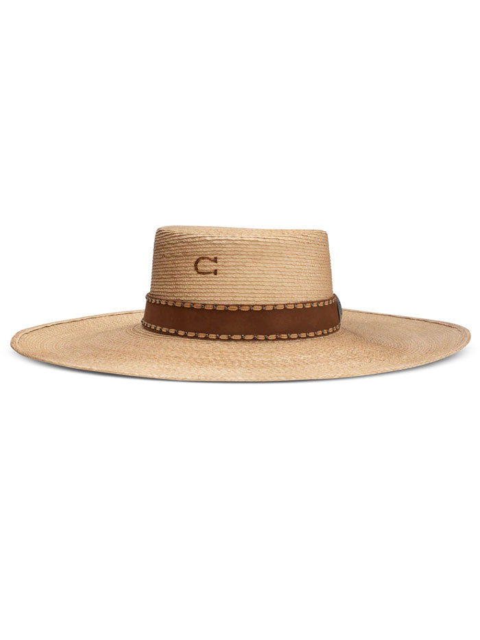 Charlie 1 Horse CSVAQA-0250COS0 VAQUERA Fashion Palm Hat Copper side / front view. If you need any assistance with this item or the purchase of this item please call us at five six one seven four eight eight eight zero one Monday through Saturday 10:00a.m EST to 8:00 p.m EST