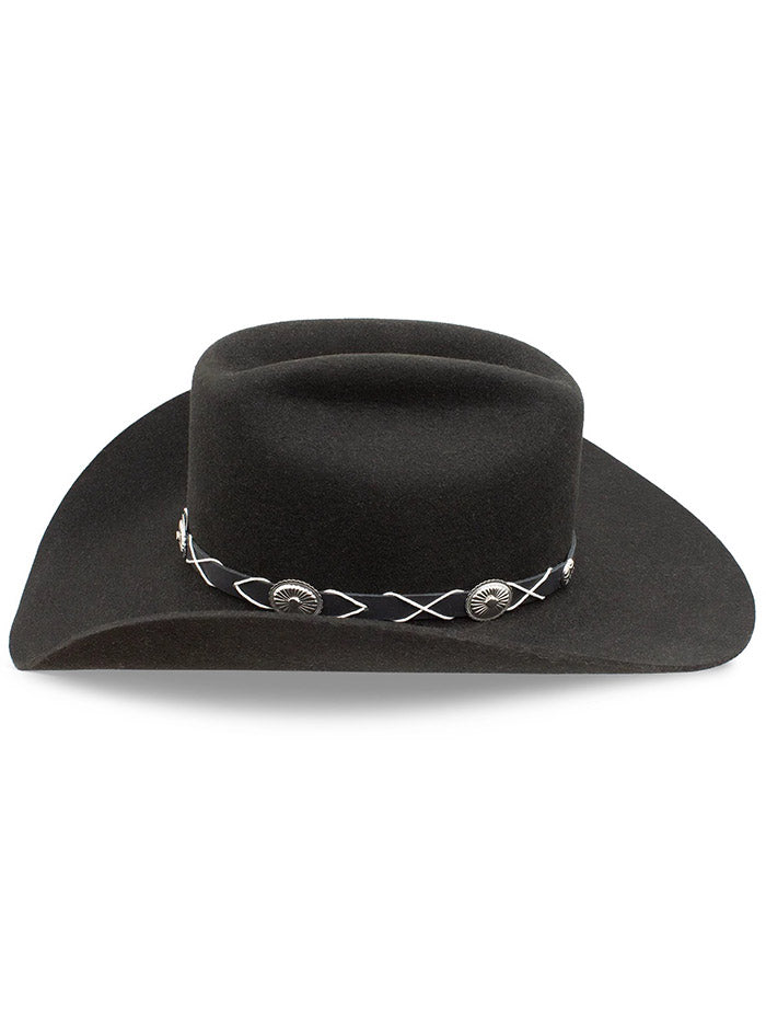 Charlie 1 Horse CWTRBD-344007 Womens Troubadour Western Hat Black side/ front view. If you need any assistance with this item or the purchase of this item please call us at five six one seven four eight eight eight zero one Monday through Saturday 10:00a.m EST to 8:00 p.m EST