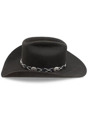 Charlie 1 Horse CWTRBD-344007 Womens Troubadour Western Hat Black side view. If you need any assistance with this item or the purchase of this item please call us at five six one seven four eight eight eight zero one Monday through Saturday 10:00a.m EST to 8:00 p.m EST