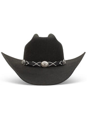 Charlie 1 Horse CWTRBD-344007 Womens Troubadour Western Hat Black front view. If you need any assistance with this item or the purchase of this item please call us at five six one seven four eight eight eight zero one Monday through Saturday 10:00a.m EST to 8:00 p.m EST