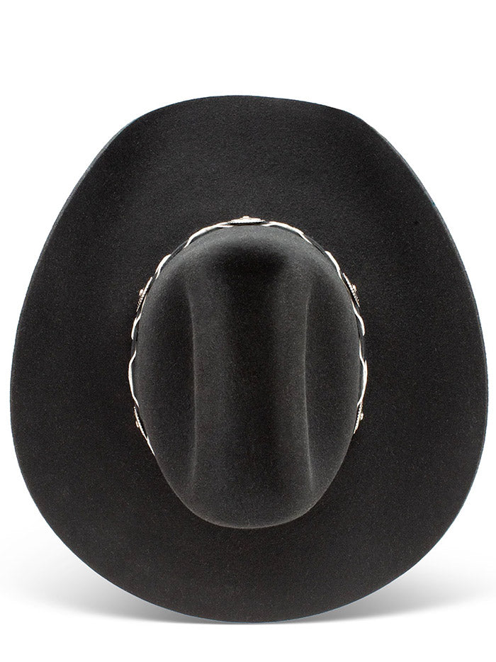 Charlie 1 Horse CWTRBD-344007 Womens Troubadour Western Hat Black side/ front view. If you need any assistance with this item or the purchase of this item please call us at five six one seven four eight eight eight zero one Monday through Saturday 10:00a.m EST to 8:00 p.m EST