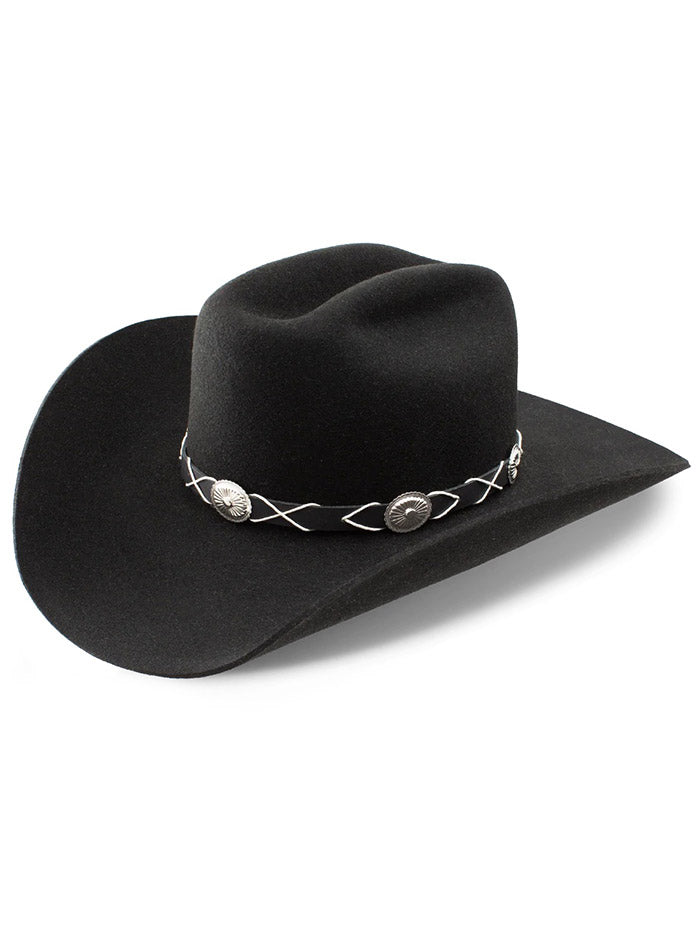 Charlie 1 Horse CWTRBD-344007 Womens Troubadour Western Hat Black side/ front view. If you need any assistance with this item or the purchase of this item please call us at five six one seven four eight eight eight zero one Monday through Saturday 10:00a.m EST to 8:00 p.m EST