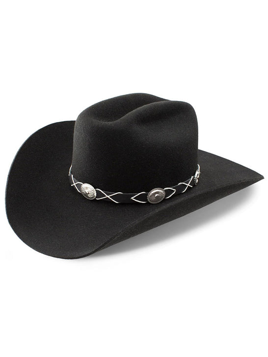 Charlie 1 Horse CWTRBD-344007 Womens Troubadour Western Hat Black side/ front view. If you need any assistance with this item or the purchase of this item please call us at five six one seven four eight eight eight zero one Monday through Saturday 10:00a.m EST to 8:00 p.m EST