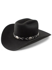 Charlie 1 Horse CWTRBD-344007 Womens Troubadour Western Hat Black side/ front view. If you need any assistance with this item or the purchase of this item please call us at five six one seven four eight eight eight zero one Monday through Saturday 10:00a.m EST to 8:00 p.m EST