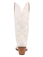 Dingo DI2182-WH Womens Love Bug Leather Boot White back view. If you need any assistance with this item or the purchase of this item please call us at five six one seven four eight eight eight zero one Monday through Saturday 10:00a.m EST to 8:00 p.m EST