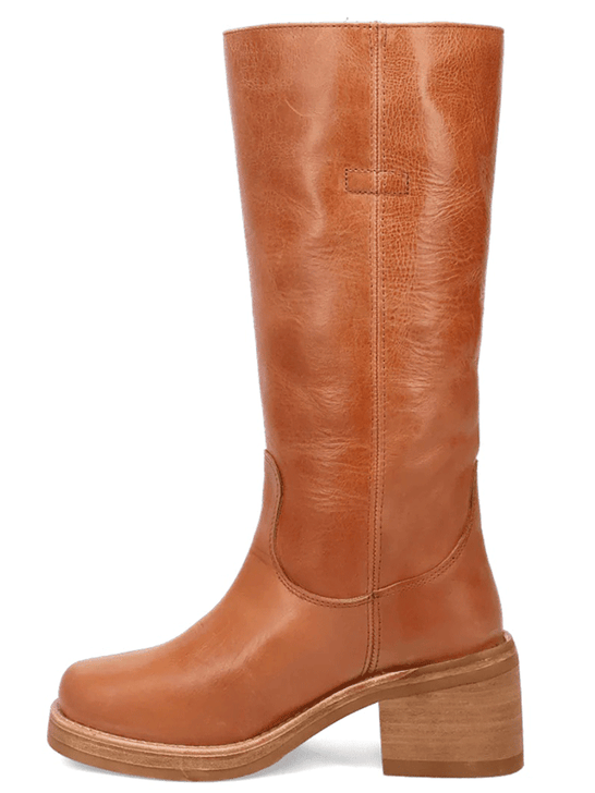 Dingo DI2287 Womens Vagabond Leather Boot Tan side view. If you need any assistance with this item or the purchase of this item please call us at five six one seven four eight eight eight zero one Monday through Saturday 10:00a.m EST to 8:00 p.m EST
