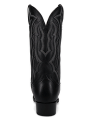 Dan Post DP3356 Mens WADE Square Toe Western Boot Black back view. If you need any assistance with this item or the purchase of this item please call us at five six one seven four eight eight eight zero one Monday through Saturday 10:00a.m EST to 8:00 p.m EST
