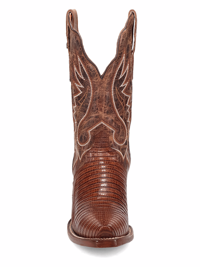 Dan Post DP5102 Womens CELINE Lizard Western Boots Chocolate front and side view. If you need any assistance with this item or the purchase of this item please call us at five six one seven four eight eight eight zero one Monday through Saturday 10:00a.m EST to 8:00 p.m EST