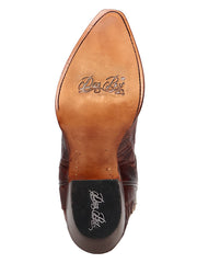 Dan Post DP7020 Womens ANDRINNA Hair On Snip Toe Leather Boot Brown sole view. If you need any assistance with this item or the purchase of this item please call us at five six one seven four eight eight eight zero one Monday through Saturday 10:00a.m EST to 8:00 p.m EST