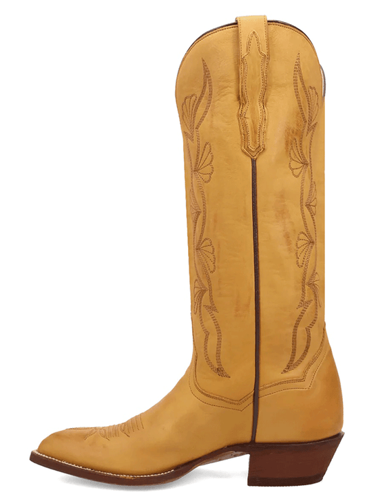 Dan Post DP7030 Womens SUNRISE CANYON Western Boot Mustard side view. If you need any assistance with this item or the purchase of this item please call us at five six one seven four eight eight eight zero one Monday through Saturday 10:00a.m EST to 8:00 p.m EST