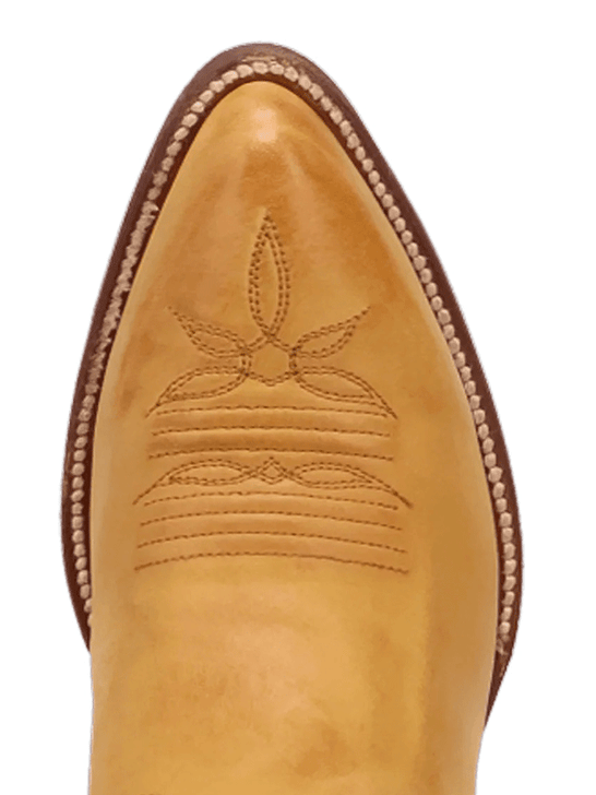 Dan Post DP7030 Womens SUNRISE CANYON Western Boot Mustard toe view. If you need any assistance with this item or the purchase of this item please call us at five six one seven four eight eight eight zero one Monday through Saturday 10:00a.m EST to 8:00 p.m EST