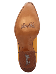 Dan Post DP7030 Womens SUNRISE CANYON Western Boot Mustard sole view. If you need any assistance with this item or the purchase of this item please call us at five six one seven four eight eight eight zero one Monday through Saturday 10:00a.m EST to 8:00 p.m EST 